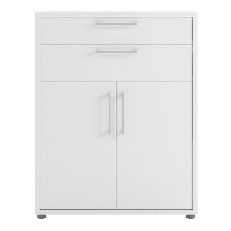 Prima Bookcase 1 Shelf With 2 Drawers 2 Doors