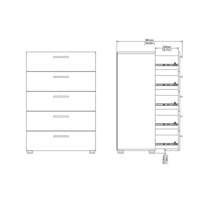 Pepe Chest of 5 Drawers