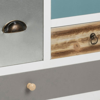 Thais White Shabby Chic Multi Coloured Chest